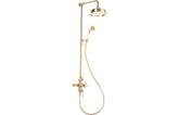 Bamford Traditional Exposed Two Outlet Shower Valve with Riser Kit and Overhead